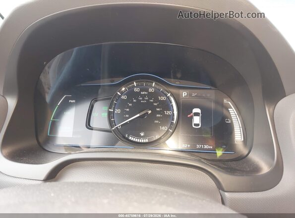 KMHC65LC9JU076482 2018 HYUNDAI IONIQ HYBRID Gray Հետևի նստատեղերի տեսք