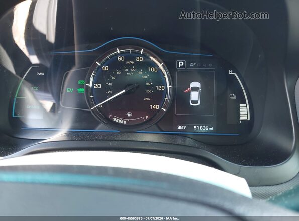 KMHC65LC9KU107604 2019 HYUNDAI IONIQ HYBRID Gray Հետևի նստատեղերի տեսք