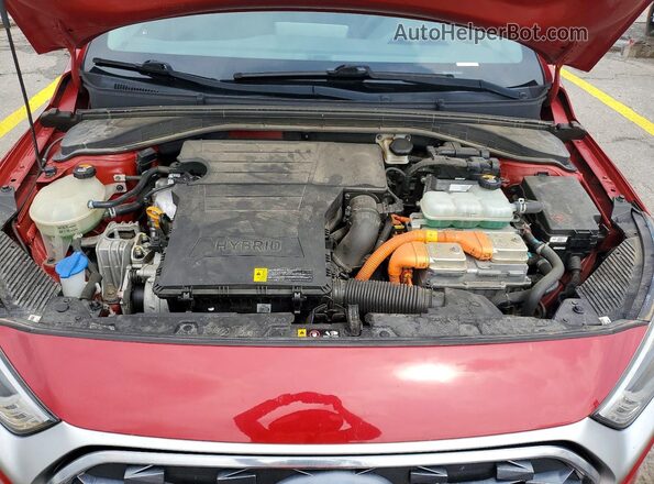 KMHC65LC9LU211947 2020 HYUNDAI IONIQ Red Widok wnętrza z tyłu