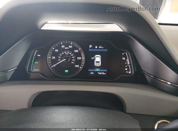 KMHC65LC9LU220485 2020 HYUNDAI IONIQ HYBRID Black Vista de los asientos traseros