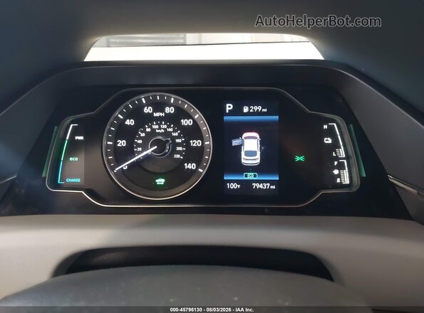 KMHC65LC9LU233608 2020 HYUNDAI IONIQ HYBRID White Вид задніх сидінь
