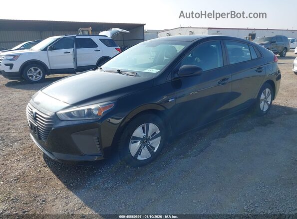 KMHC65LCXJU075650 2018 HYUNDAI IONIQ HYBRID Black Передня ліва чверть