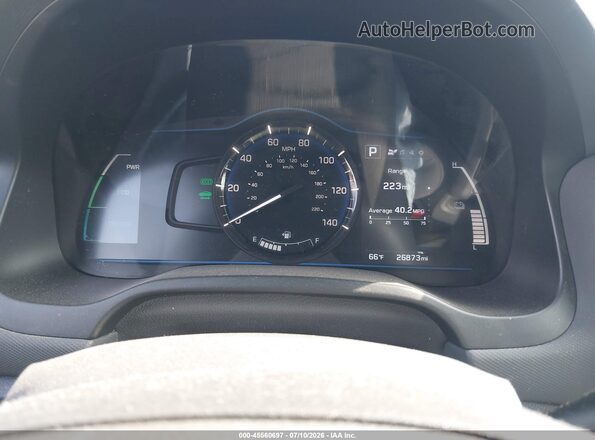 KMHC65LCXJU075650 2018 HYUNDAI IONIQ HYBRID Black Вид задніх сидінь
