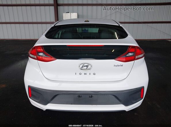 KMHC65LCXJU101194 2018 HYUNDAI IONIQ HYBRID White 