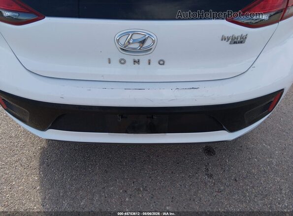 KMHC65LCXKU159145 2019 HYUNDAI IONIQ HYBRID White Вид щитка приладів