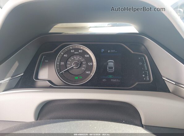 KMHC65LCXLU220754 2020 HYUNDAI IONIQ HYBRID Серебряный Вид задних сидений