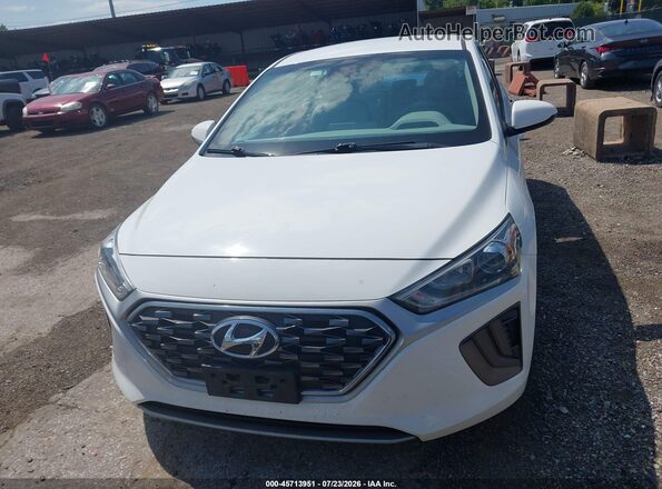 KMHC65LCXLU233424 2020 HYUNDAI IONIQ HYBRID White Instrument cluster view
