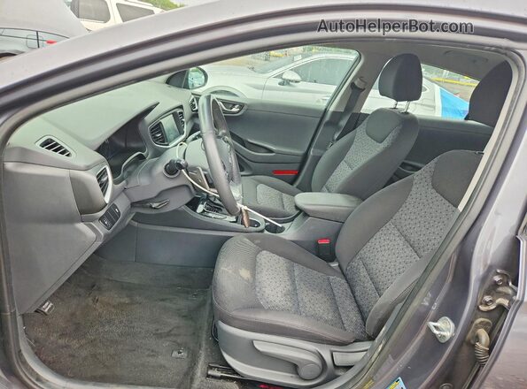 KMHC65LD3KU164874 2019 HYUNDAI IONIQ Серый Вид салона спереди