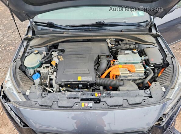 KMHC65LD3KU164874 2019 HYUNDAI IONIQ Серый Вид задней части салона