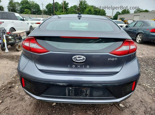 KMHC65LD3KU164874 2019 HYUNDAI IONIQ Серый Вид сзади