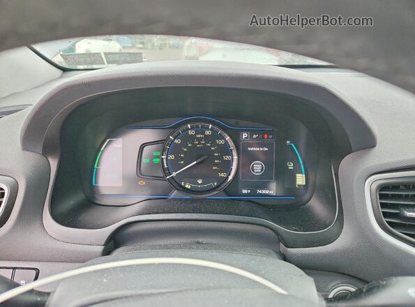 KMHC65LD3KU164874 2019 HYUNDAI IONIQ Серый Вид щитка приборов