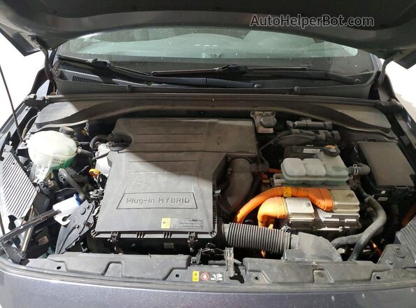 KMHC65LD7KU172797 2019 HYUNDAI IONIQ Gray Widok wnętrza z tyłu