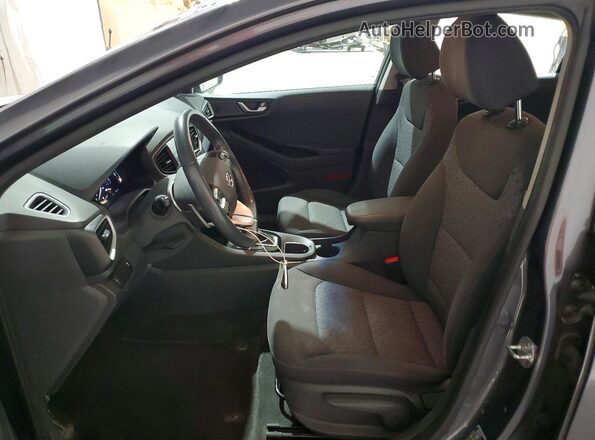 KMHC65LD7KU172797 2019 HYUNDAI IONIQ Gray Widok wnętrza z przodu
