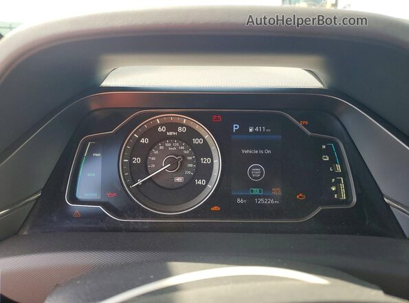 KMHC65LD9LU198321 2020 HYUNDAI IONIQ Серебряный Вид щитка приборов