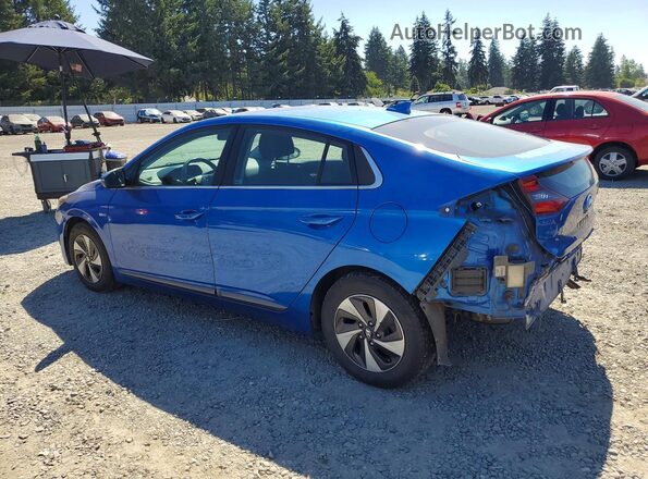 KMHC75LC0HU026464 2017 HYUNDAI IONIQ Blue Trasero izquierdo
