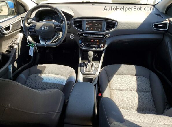 KMHC75LC0HU026464 2017 HYUNDAI IONIQ Blue Vista del salpicadero