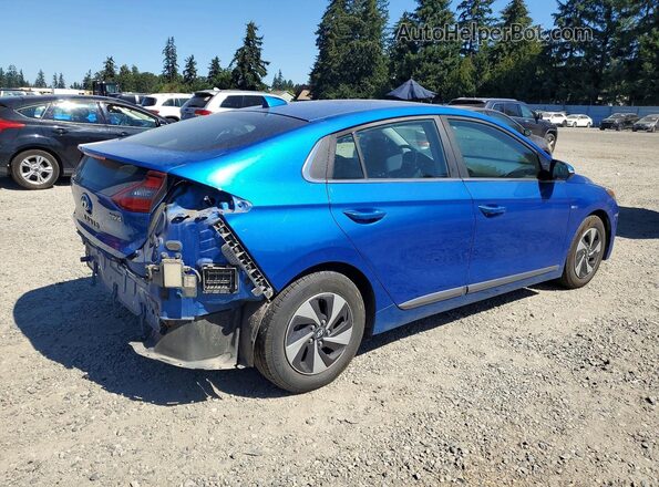 KMHC75LC0HU026464 2017 HYUNDAI IONIQ Blue Trasero derecho