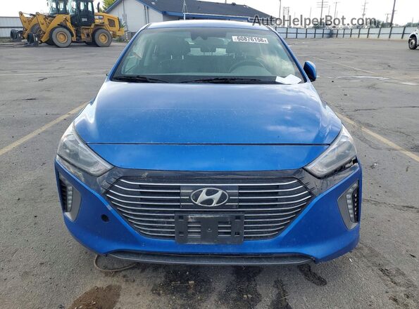 KMHC75LC0HU035701 2017 HYUNDAI IONIQ Blue Widok z przodu