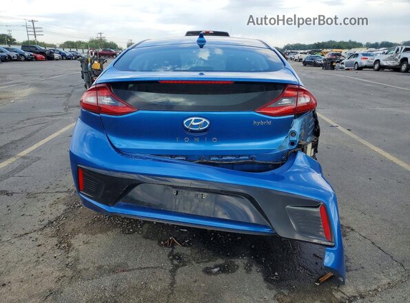 KMHC75LC0HU035701 2017 HYUNDAI IONIQ Blue Widok z tyłu