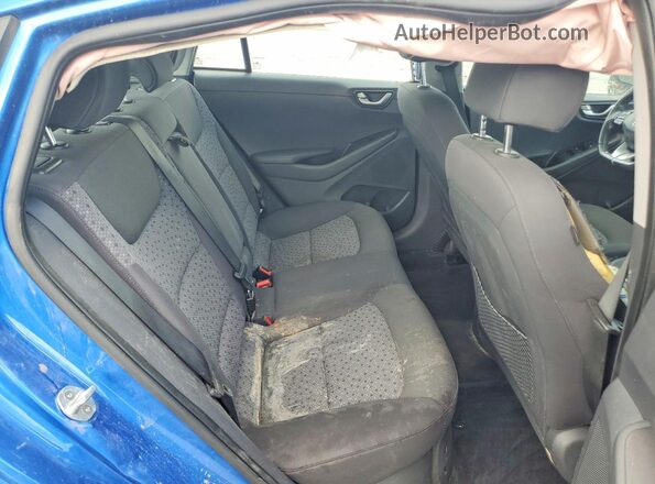 KMHC75LC0HU035701 2017 HYUNDAI IONIQ Blue Widok tylnych siedzeń