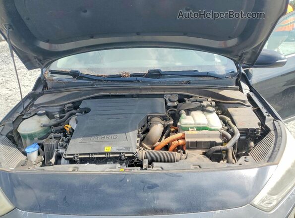 KMHC75LC0HU036816 2017 HYUNDAI IONIQ Черный Вид задней части салона