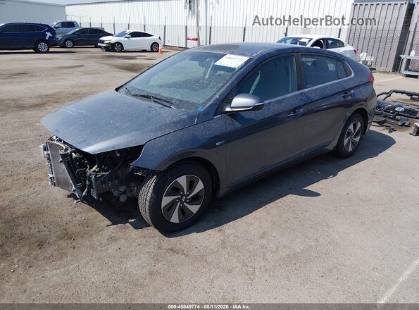 KMHC75LC0HU057696 2017 HYUNDAI IONIQ HYBRID Gray Front left