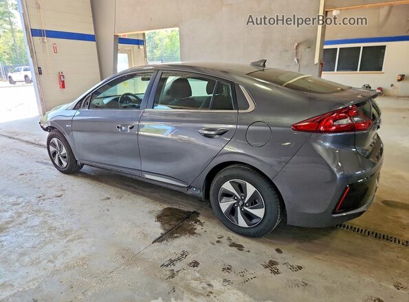 KMHC75LC0JU062211 2018 HYUNDAI IONIQ Gray Trasero izquierdo