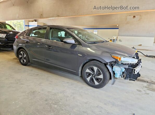 KMHC75LC0JU062211 2018 HYUNDAI IONIQ Gray Delantero derecho