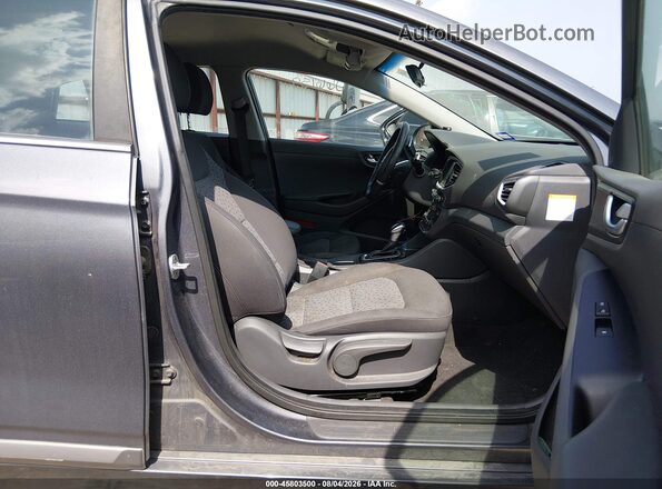 KMHC75LC0JU066159 2018 HYUNDAI IONIQ HYBRID Серый Вид салона спереди
