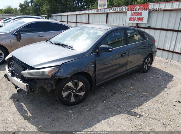 KMHC75LC0JU066159 2018 HYUNDAI IONIQ HYBRID Серый Передняя левая четверть