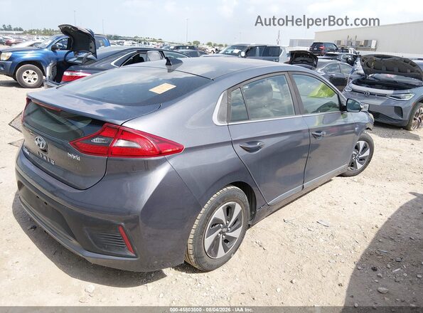KMHC75LC0JU066159 2018 HYUNDAI IONIQ HYBRID Серый Задняя правая четверть