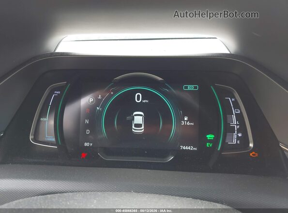 KMHC75LC0LU201501 2020 HYUNDAI IONIQ HYBRID Blue Հետևի նստատեղերի տեսք