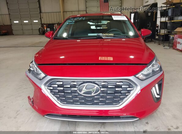 KMHC75LC0MU260940 2021 HYUNDAI IONIQ HYBRID Red ხელსაწყოთა პანელის ხედი