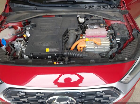 KMHC75LC0MU260940 2021 HYUNDAI IONIQ HYBRID Red უკანა ხედი