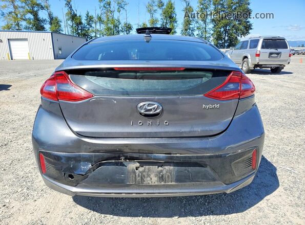KMHC75LC1HU035593 2017 HYUNDAI IONIQ Серый Вид сзади