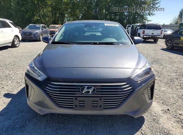 KMHC75LC1HU035593 2017 HYUNDAI IONIQ Серый Вид спереди
