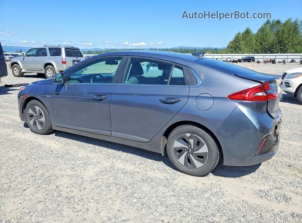 KMHC75LC1HU035593 2017 HYUNDAI IONIQ Серый Задняя левая четверть