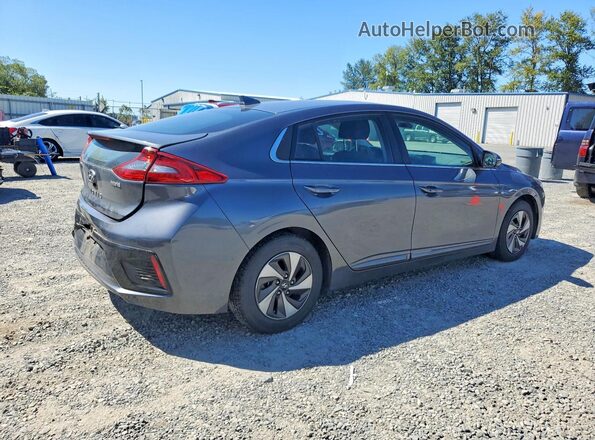 KMHC75LC1HU035593 2017 HYUNDAI IONIQ Серый Задняя правая четверть