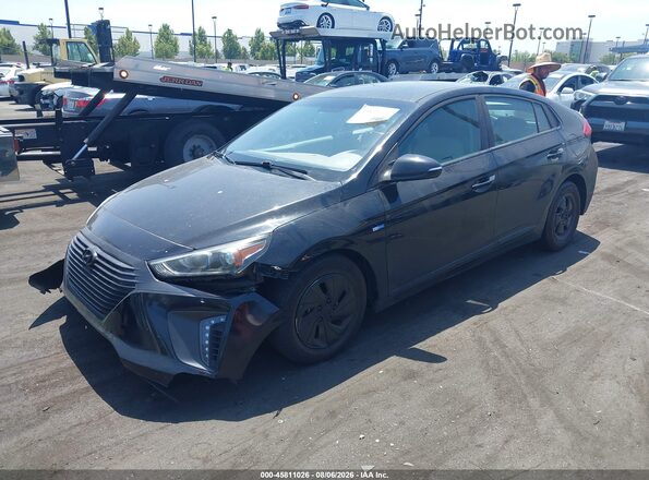 KMHC75LC1JU100108 2018 HYUNDAI IONIQ HYBRID Black Przód lewy