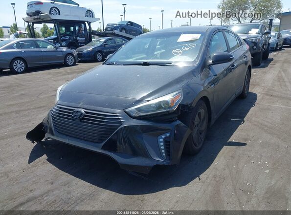 KMHC75LC1JU100108 2018 HYUNDAI IONIQ HYBRID Black Widok z przodu