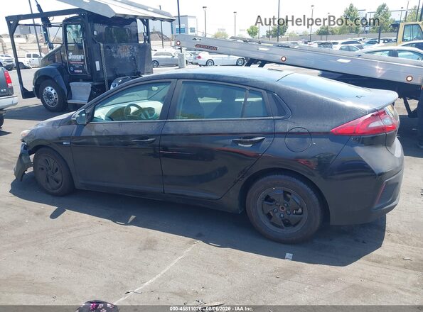 KMHC75LC1JU100108 2018 HYUNDAI IONIQ HYBRID Black Widok wnętrza 360 stopni