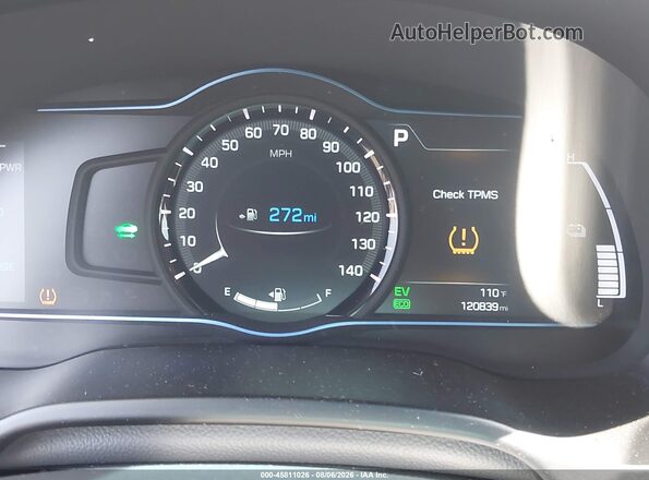 KMHC75LC1JU100108 2018 HYUNDAI IONIQ HYBRID Black Widok tylnych siedzeń
