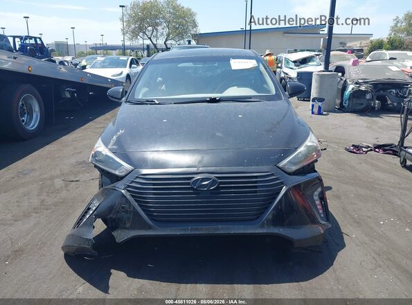 KMHC75LC1JU100108 2018 HYUNDAI IONIQ HYBRID Black Widok zestawu wskaźników