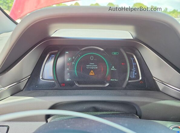 KMHC75LC1NU278932 2022 HYUNDAI IONIQ Red Вид щитка приладів