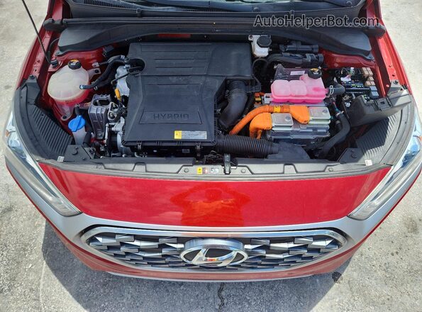 KMHC75LC1NU278932 2022 HYUNDAI IONIQ Red Вид задньої частини салону