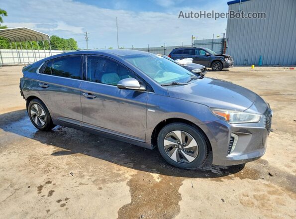 KMHC75LC2JU097011 2018 HYUNDAI IONIQ Gray Передня права чверть