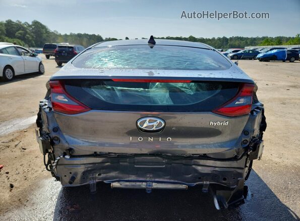KMHC75LC2JU097011 2018 HYUNDAI IONIQ Gray Вид ззаду
