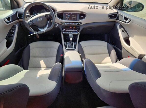 KMHC75LC2JU097011 2018 HYUNDAI IONIQ Gray Вид панелі приладів