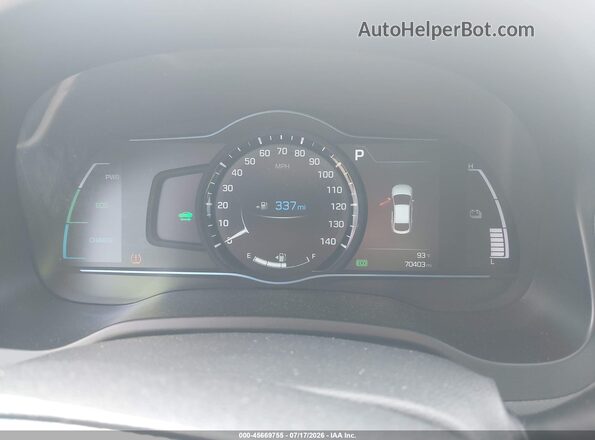 KMHC75LC2KU106937 2019 HYUNDAI IONIQ HYBRID Silver Հետևի նստատեղերի տեսք