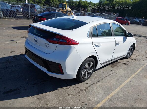 KMHC75LC2KU119039 2019 HYUNDAI IONIQ HYBRID Белый Задняя правая четверть